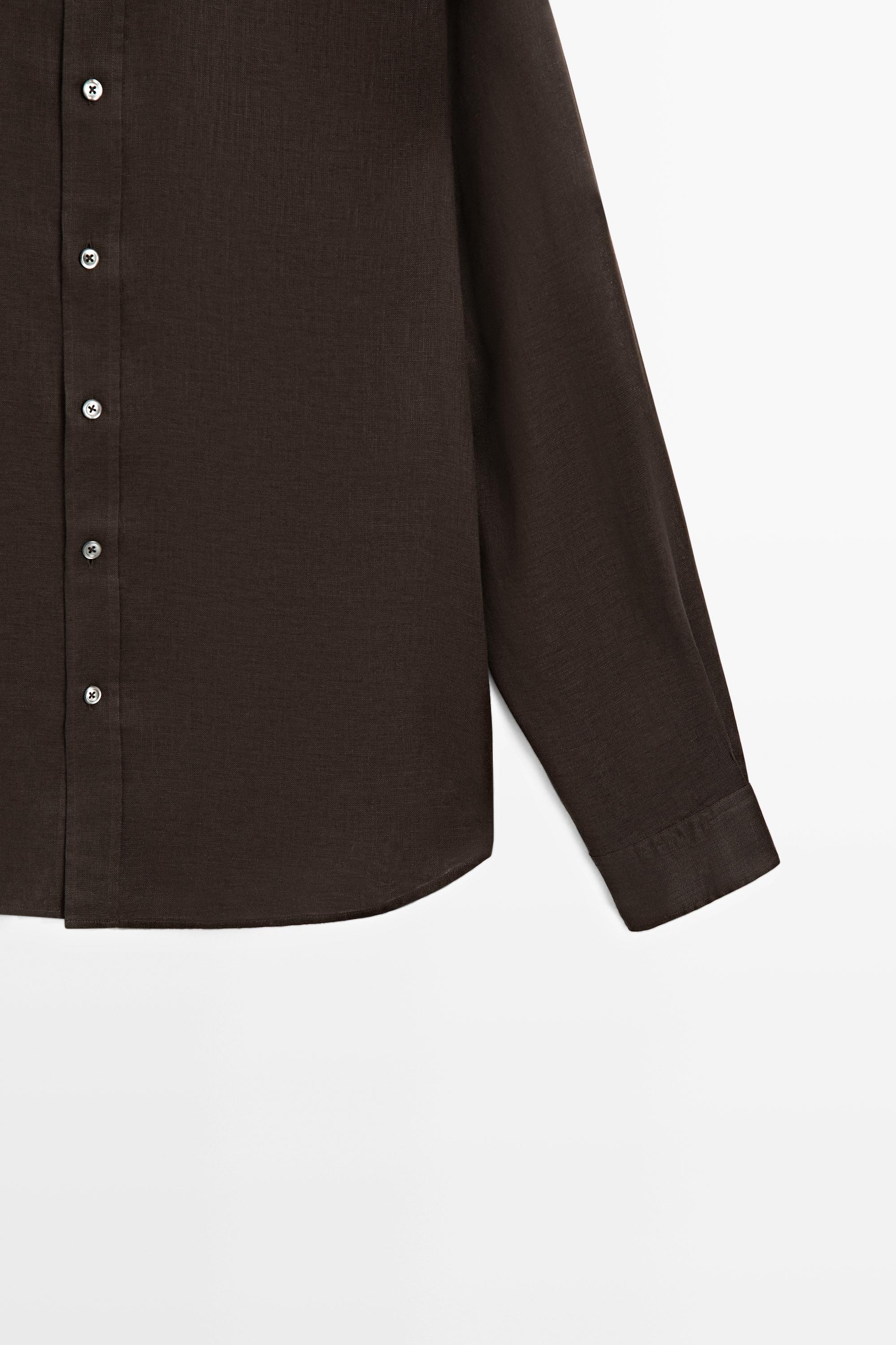 Regular fit 100% linen shirt