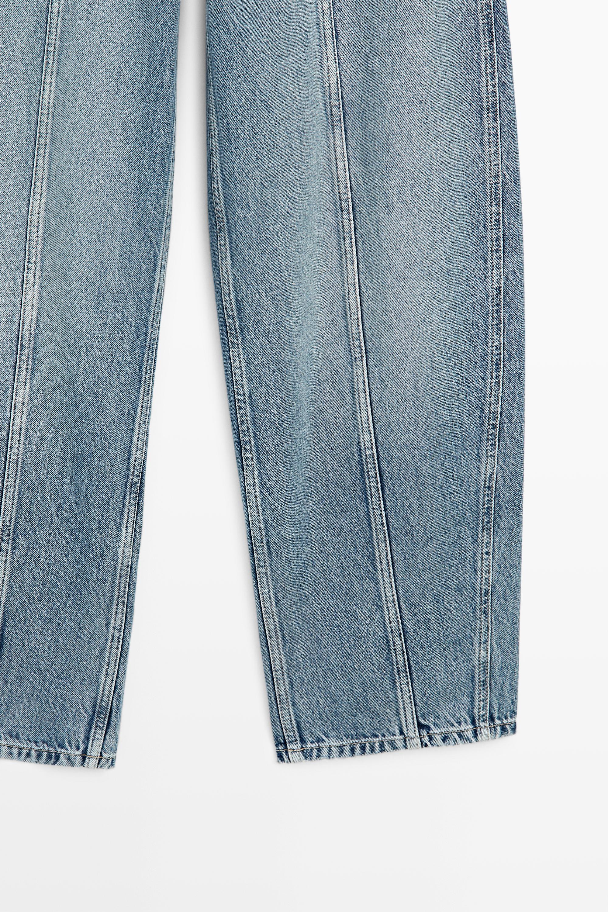 Barrel fit jeans with seam details