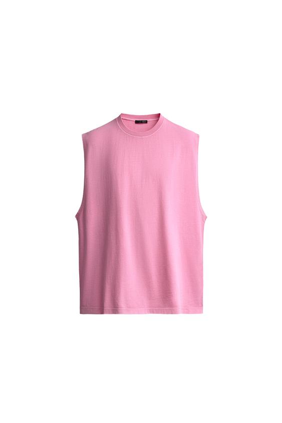 Koszulka tank top z efektem sprania
