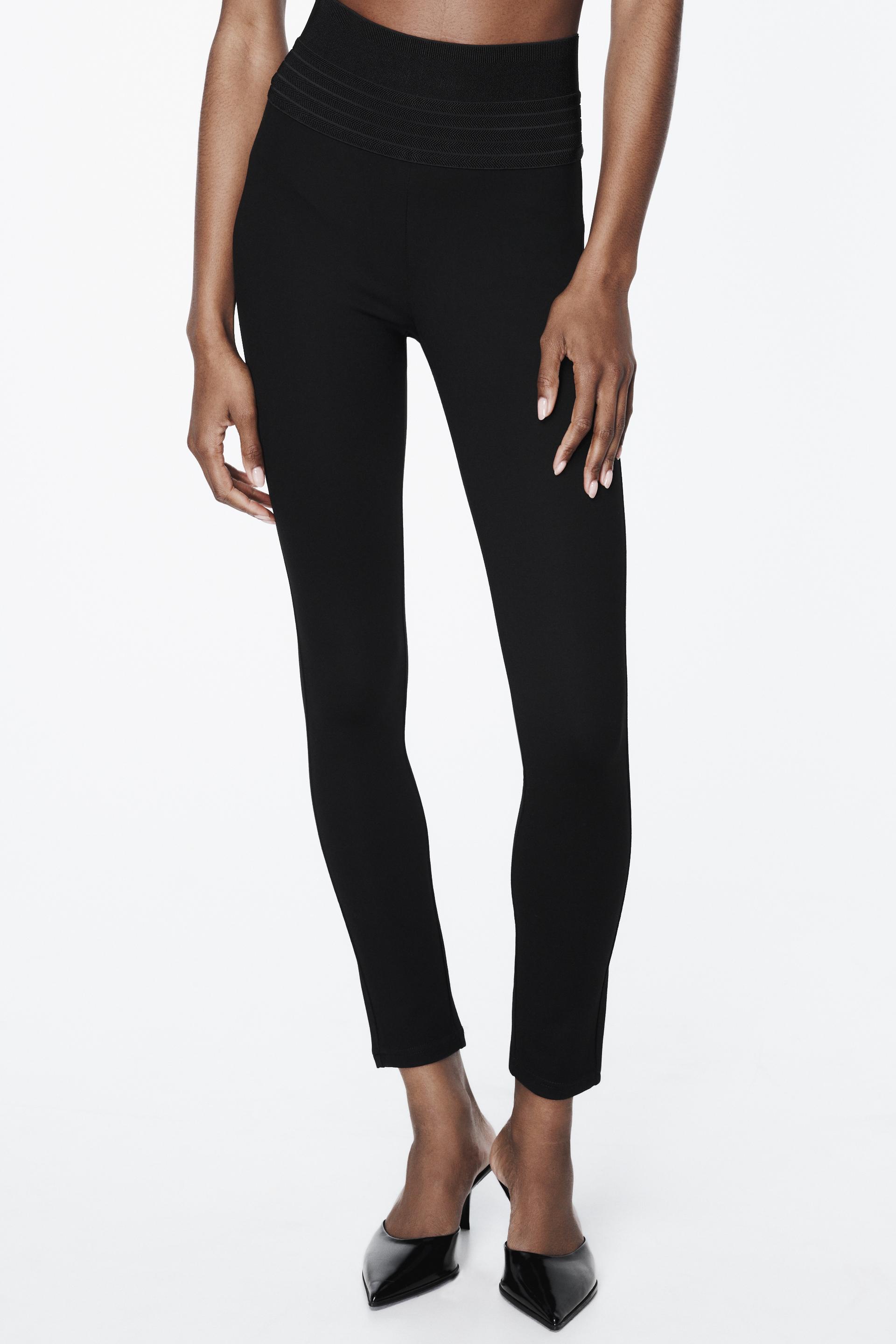 NEW Zara Legging Women's Small Black Pull-On Stretch High Rise NWT *