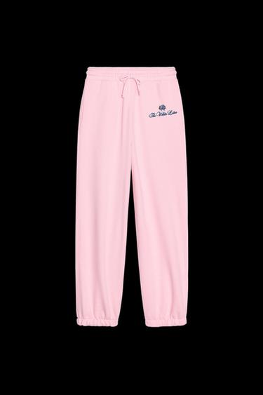Zara THE WHITE LOTUS FLEECE PANTS - Pink - Image 0