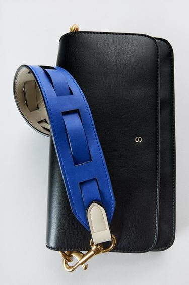 BOLSA TIRACOLO COM DETALHE NA ALÇA - Preto da Zara