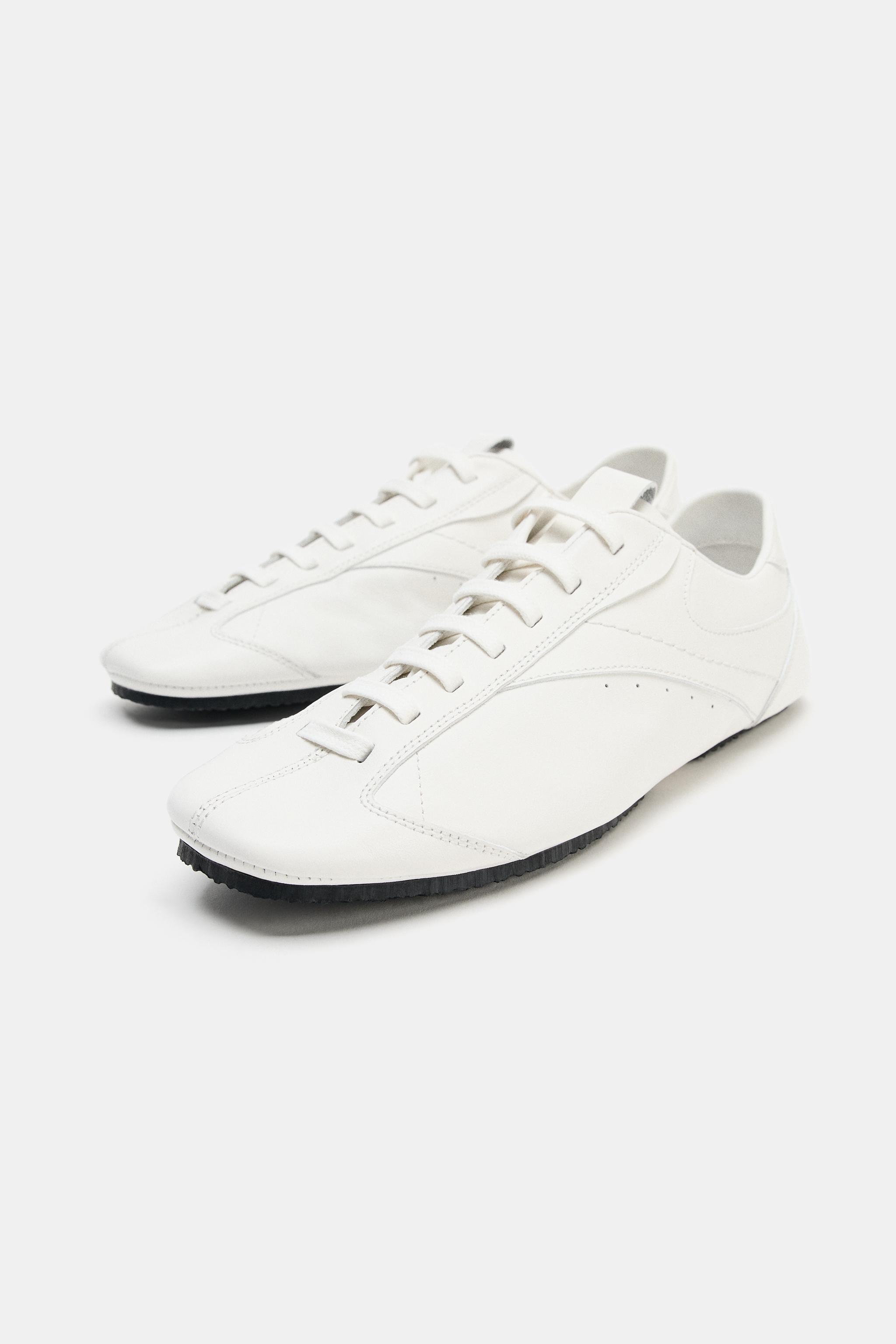 レザーダービーシューズ - ホワイト | ZARA Japan / 日本