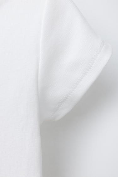 PRINTED T-SHIRT - White by Zara - Image 3