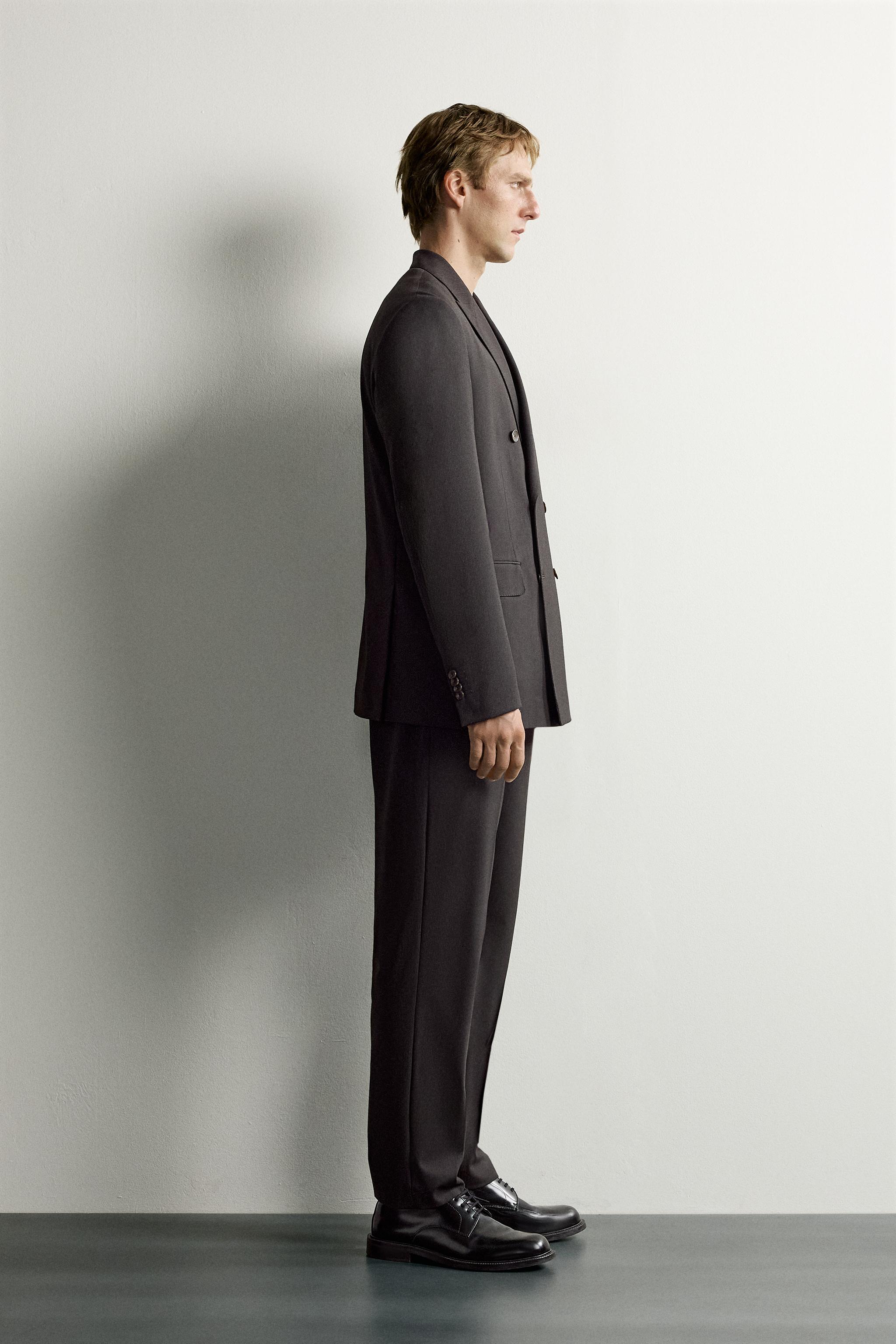 PANTALON REGULAR FIT COSTUME RAYURES