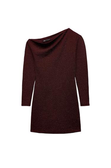 ASYMMETRIC DRESS WITH RHINESTONES