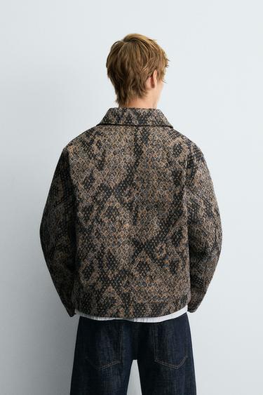 VESTE JACQUARD TEXTURÉE - Imprimée de Zara - Image 2