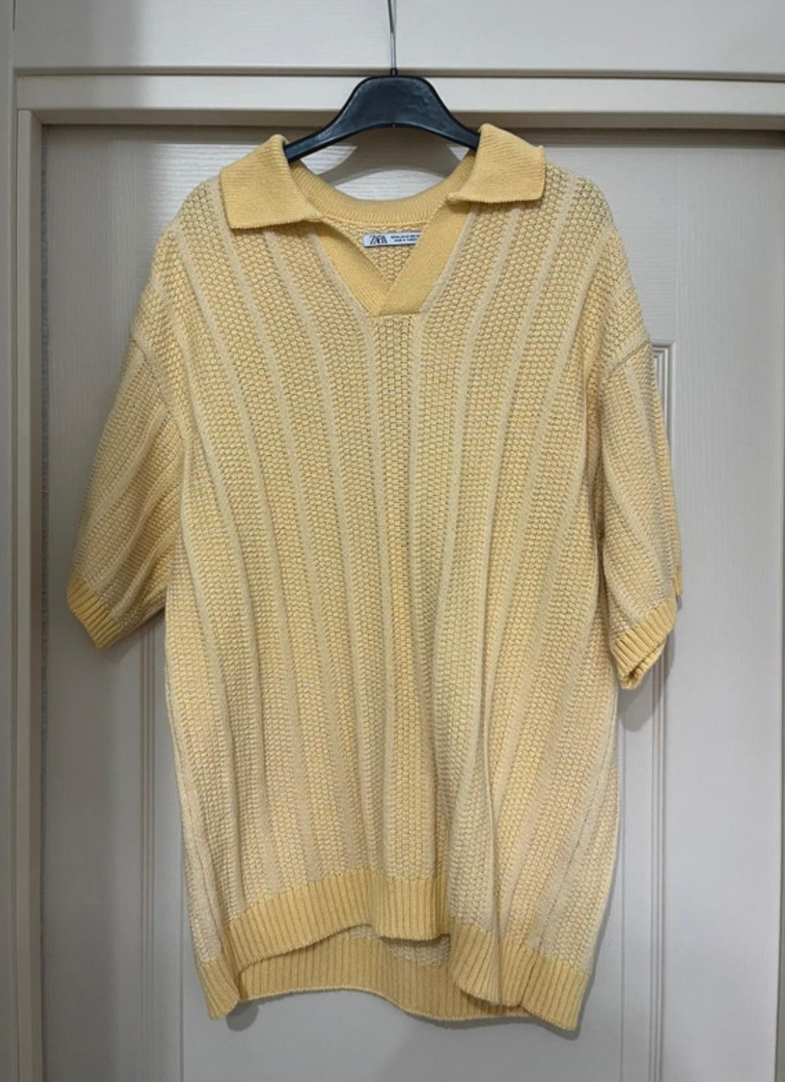 CROCHET KNIT POLO SHIRT