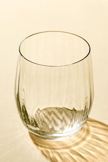 BOHEMIA CRYSTAL TUMBLER WITH LINES - 990 by Zara
