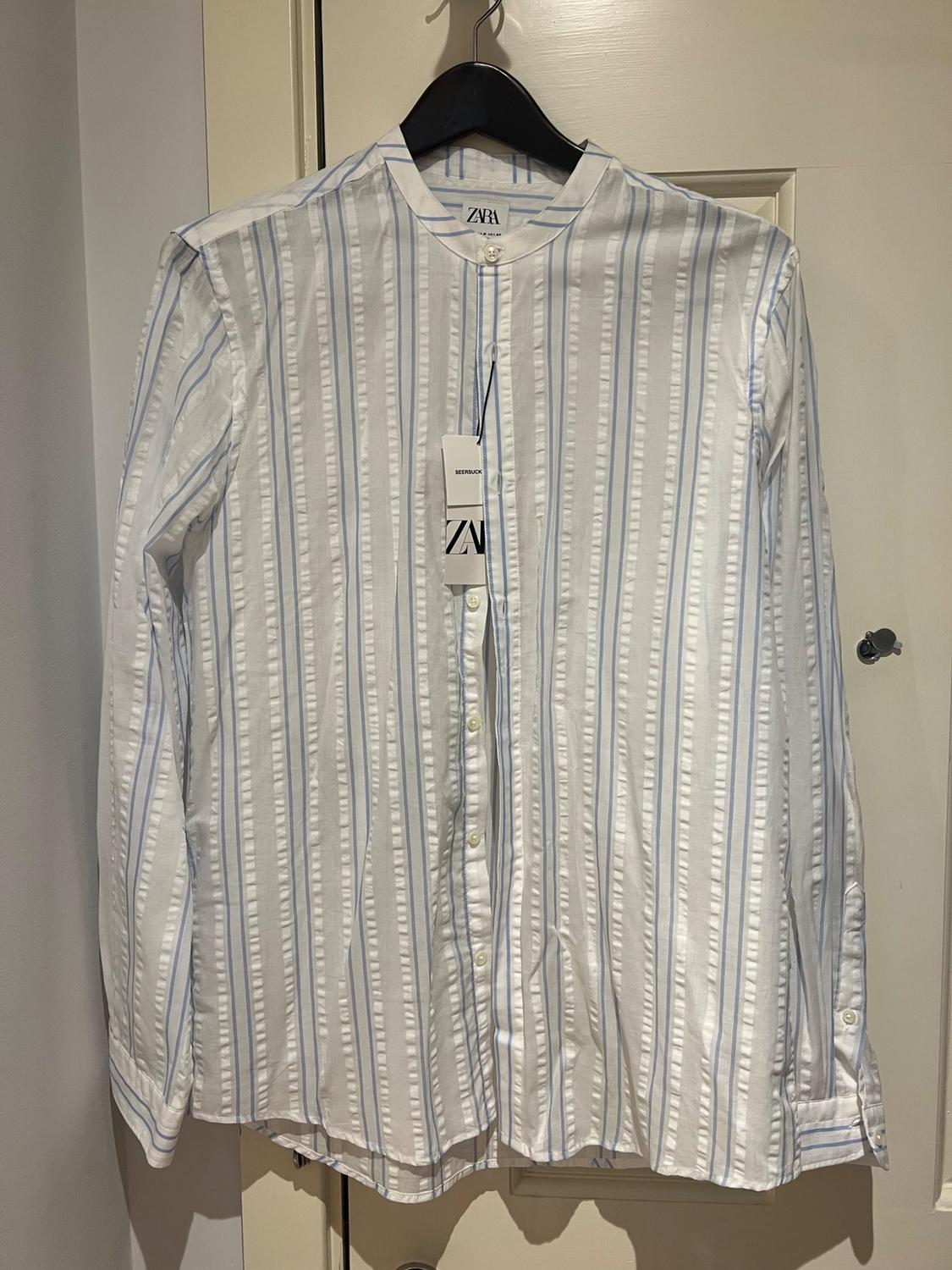STRIPED SEERSUCKER SHIRT