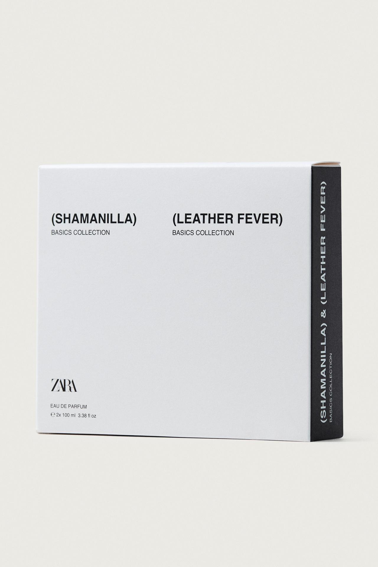(SHAMANILLA) + (LEATHER FEVER) EDP 2X100 ML (3.38 FL. OZ) — TINTED LEATHER