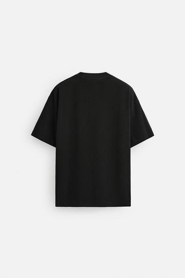 T-SHIRT HEAVY WEIGHT BASIQUE - Noir de Zara - Image 5