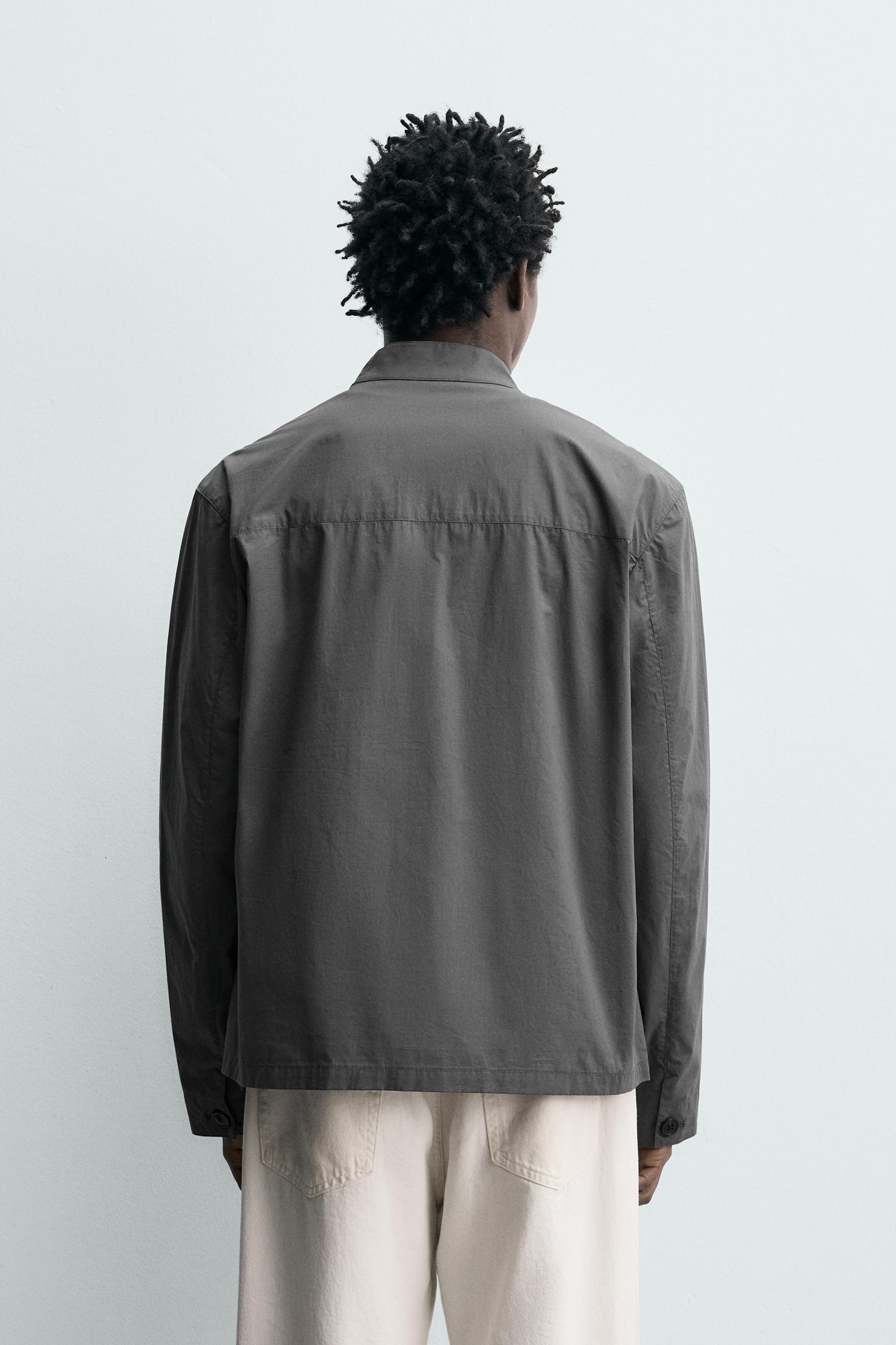 SURCHEMISE EN COTON À POCHES