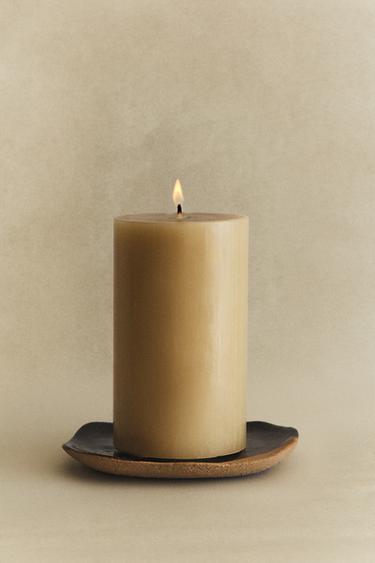 STONEWARE TEALIGHT HOLDER - Brown by Zara