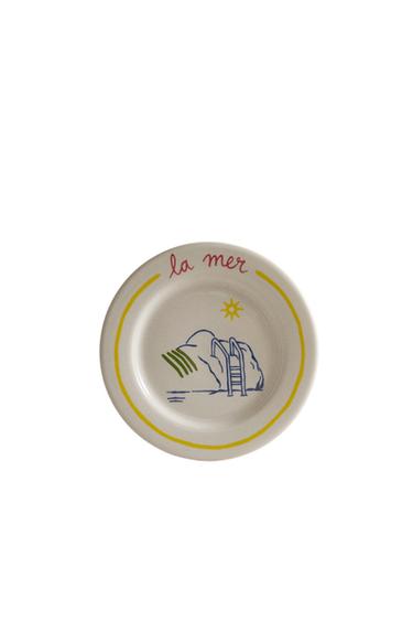SUMMER SIDE PLATE | DIEGO NINE - أصفر الخاص بـ Zara