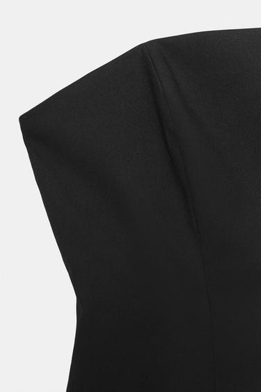 TOP BUSTIER - Noir de Zara - Image 6