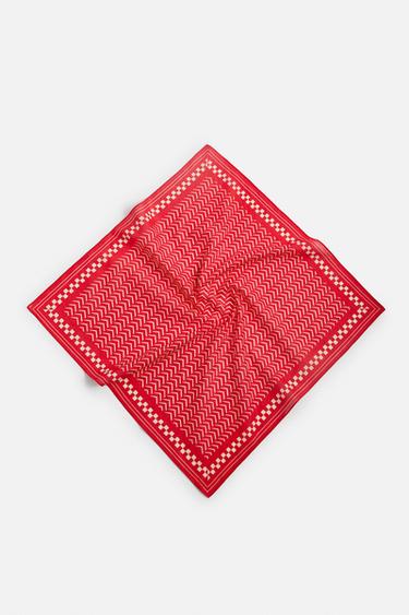 PRINTED BANDANNA - Red by Zara
