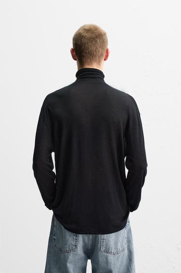 LIMITED EDITION WOOL & SILK SWEATER - Black by Zara - Image 2