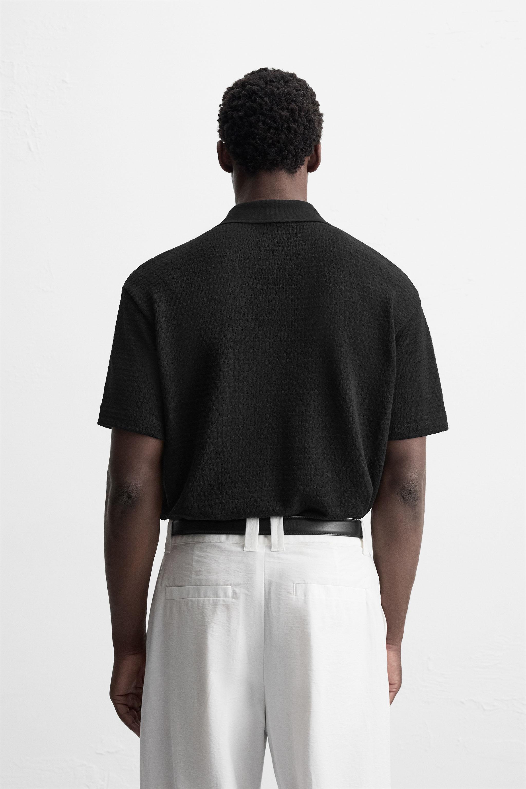 GEOMETRIC JACQUARD POLO SHIRT