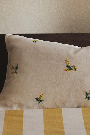 KISSENBEZUG MIMOSA - Cremefarben von Zara