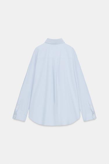 ZW COLLECTION OXFORD FROG FASTENING SHIRT — Sky blue 2