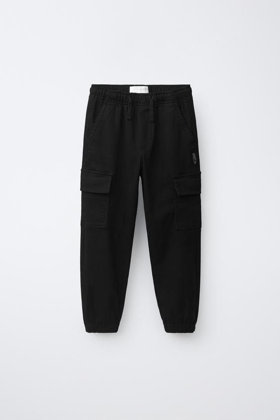 CARGO JOGGING TROUSERS - Black by Zara - Image 0