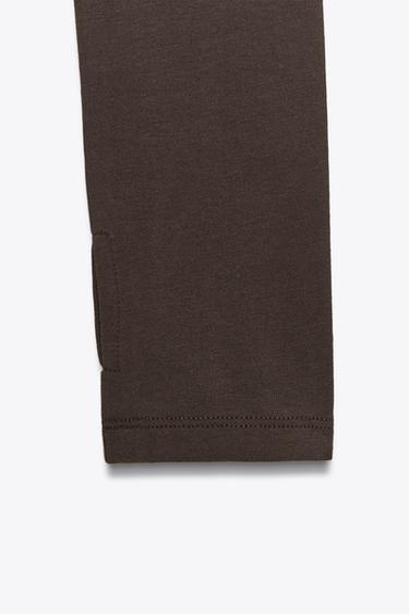BODY MANCHES LONGUES - Marron de Zara - Image 8