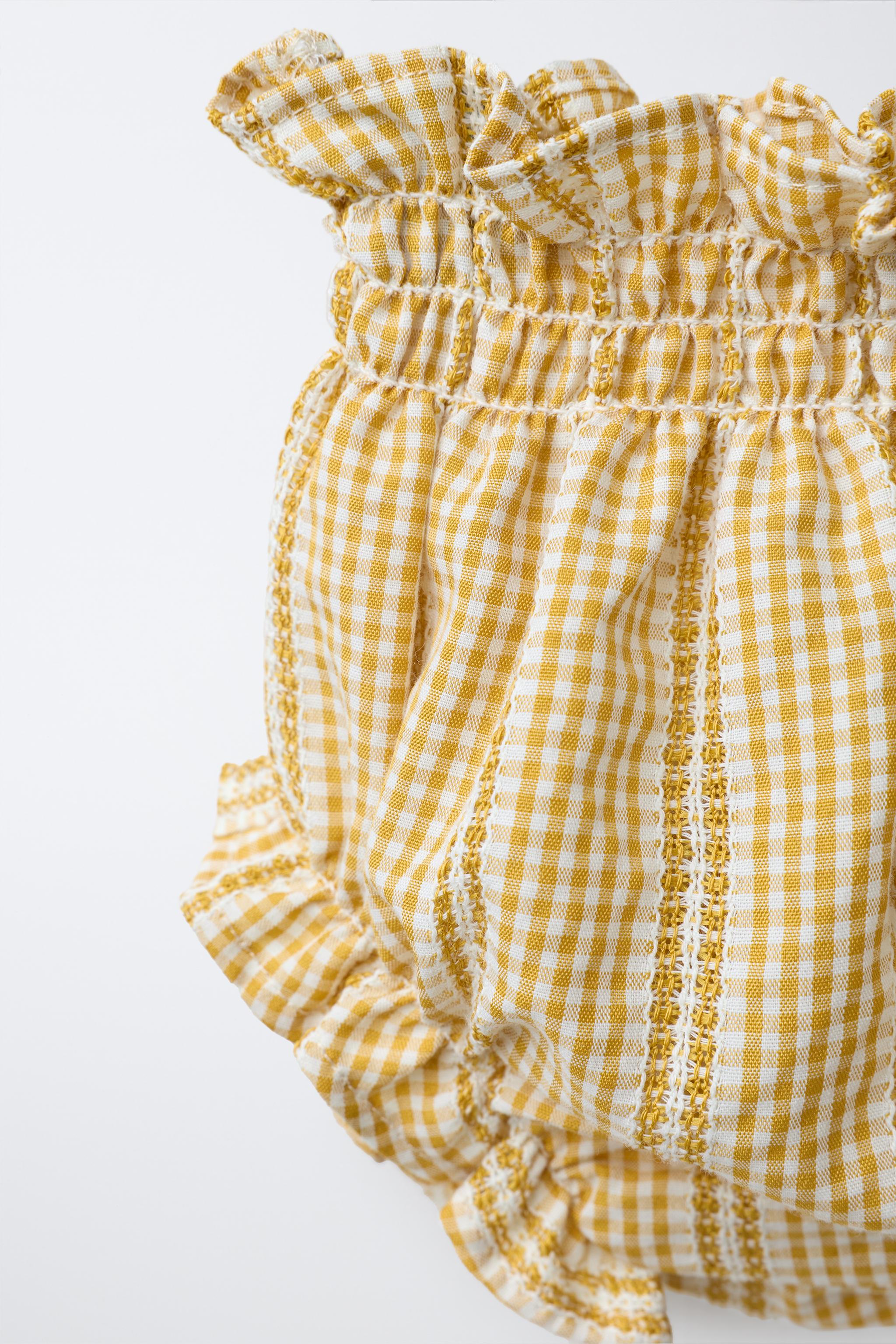 CULOTTE À IMPRIMÉ CARREAUX VICHY