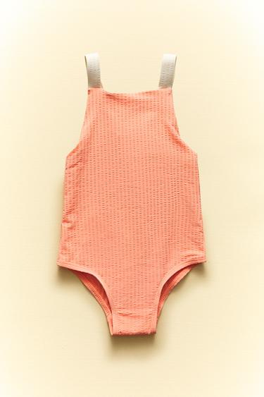 CHILDREN'S CONTRAST-COLOURED BEACH SWIMSUIT - Coral by Zara - Image 5