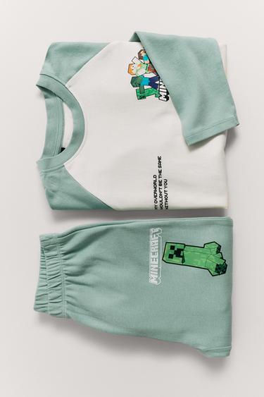 6-14 AÑOS/ PIJAMA MINECRAFT © MOJANG AB. ™ - Verde de Zara