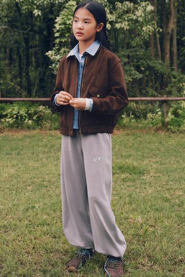 Zara 牛仔風拼接襯衫 - 淡藍色