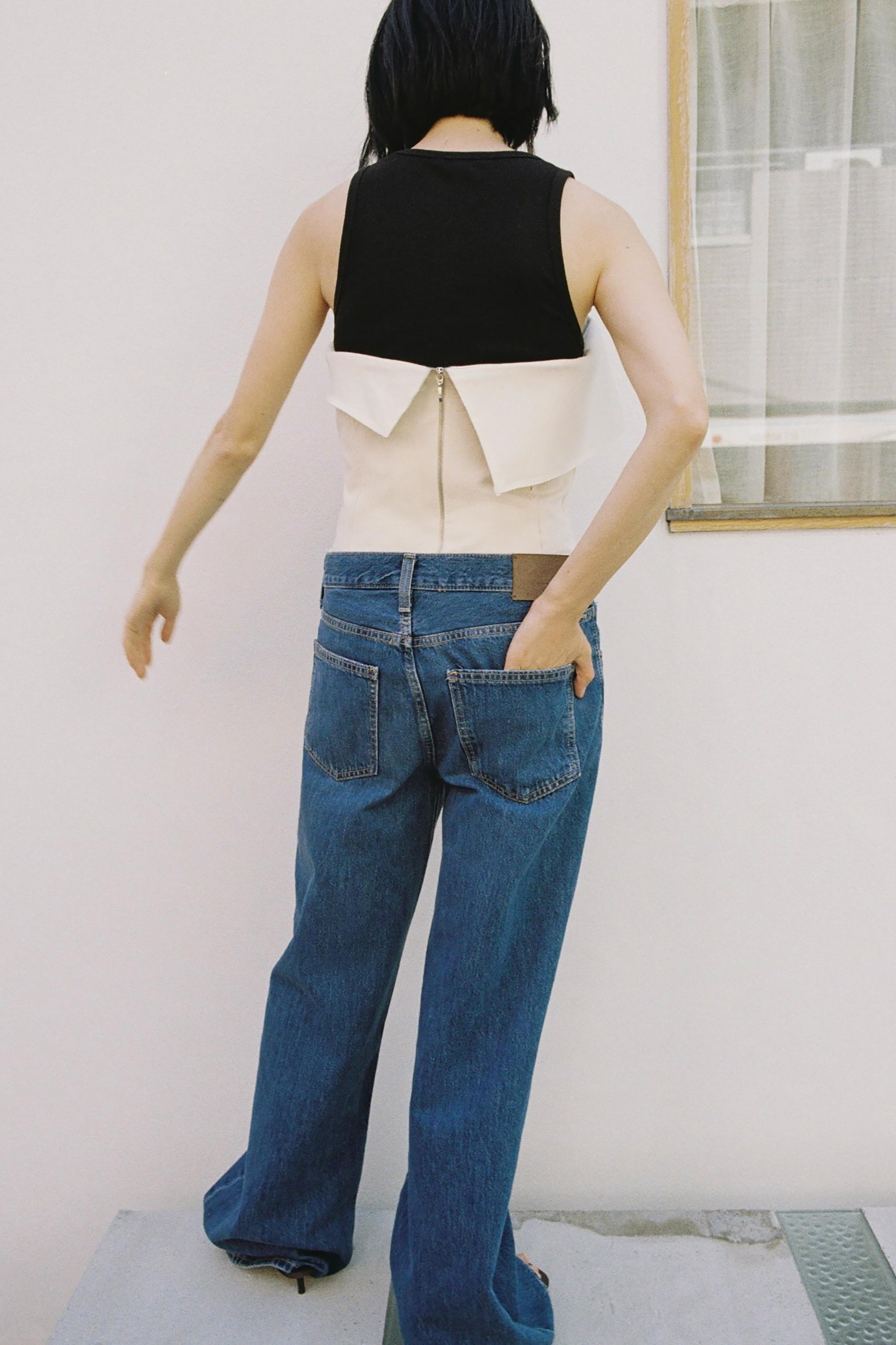 ZW COLLECTION オフショルダーフリルトップス - エクリュ | ZARA