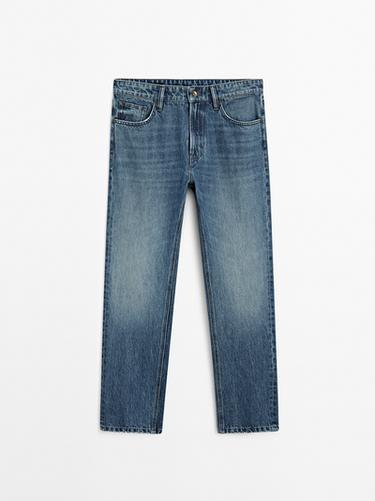 Jeans tapered fit - Índigo de Zara