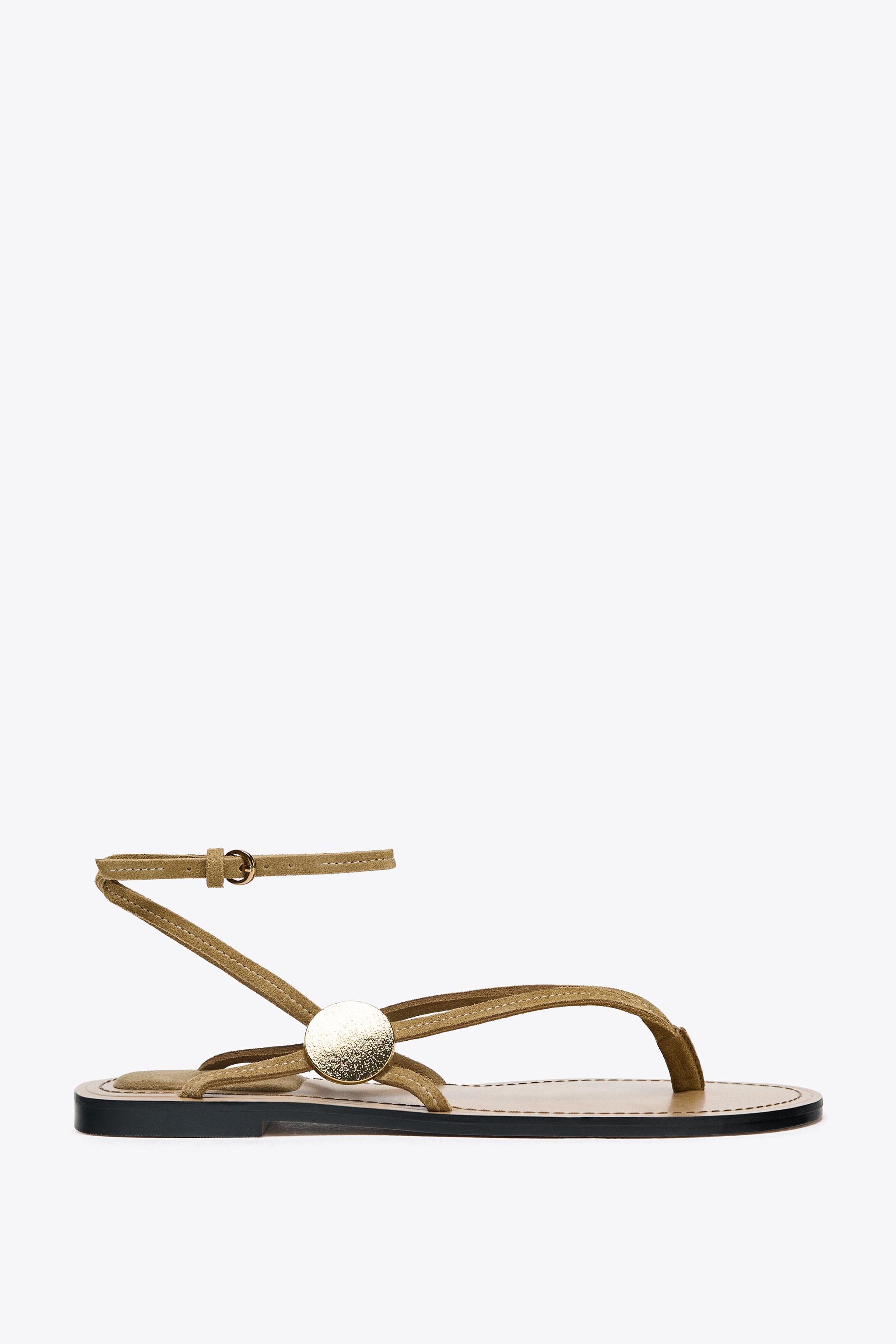 Leather Sandals Zara Rope Sandals Woven Rope Sandals (Verde)