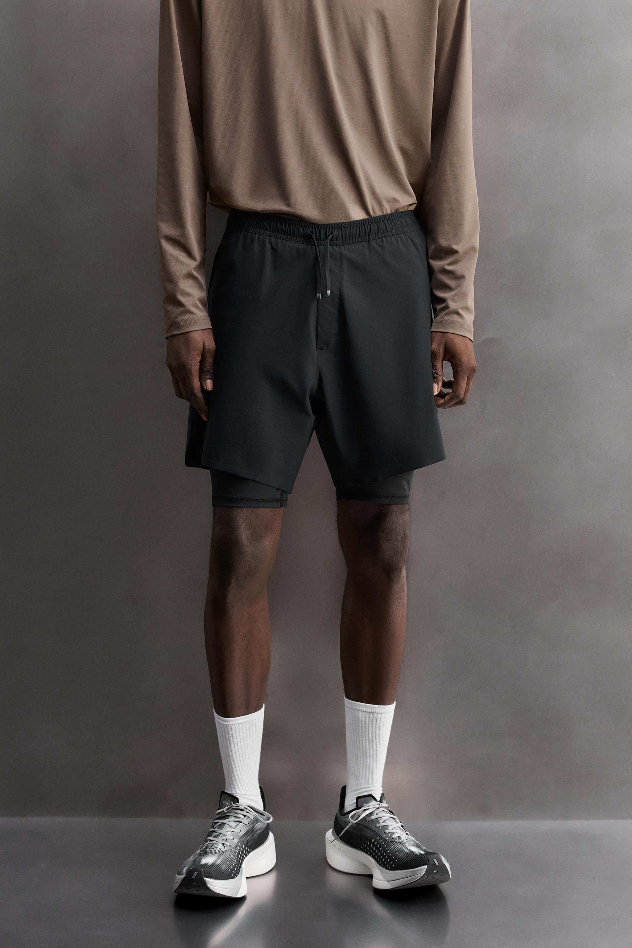Мужские шорты Zara 2-IN-1 WORKOUT SHORTS — фото 2