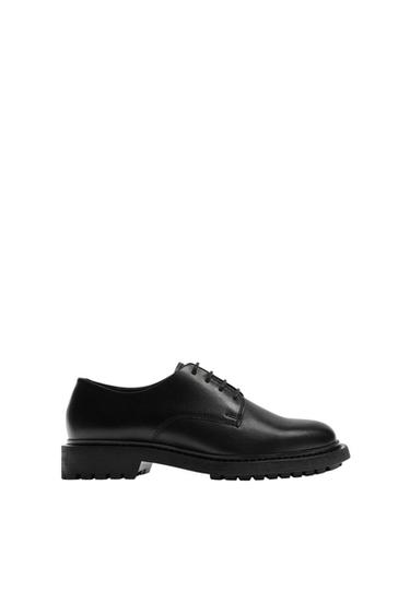 LEATHER DRESS SHOES - Black by Zara