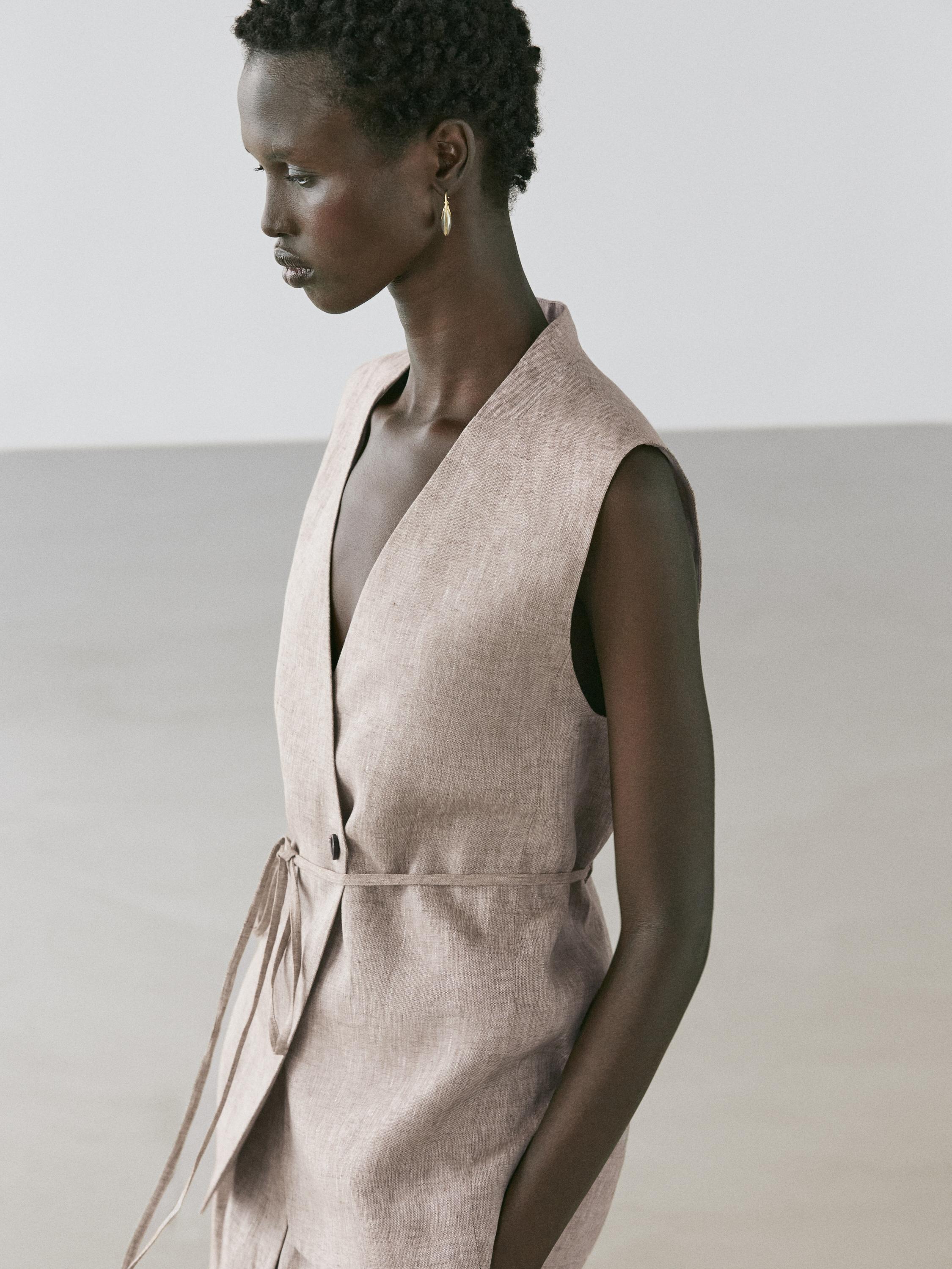 Gilet de costume croisé