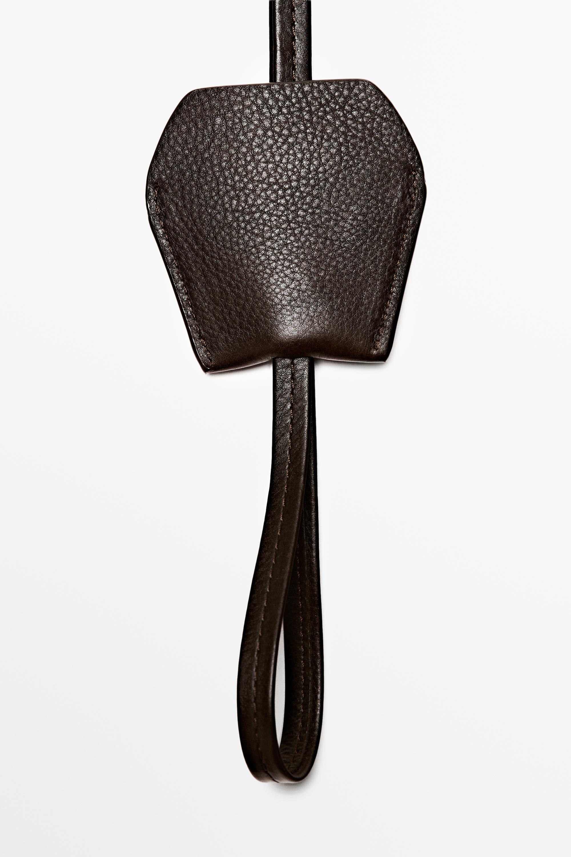 Nappa leather keyring