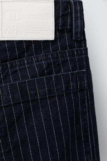 CHAMPION ® X ZARA STRIPED SKATER JEANS - Blue by Zara - Image 3