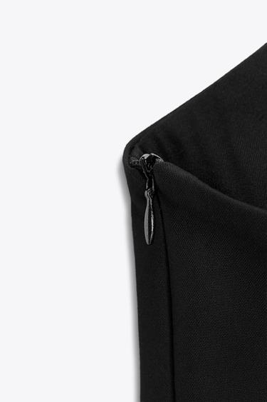 TOP BUSTIER PÉPLUM - Noir de Zara - Image 7