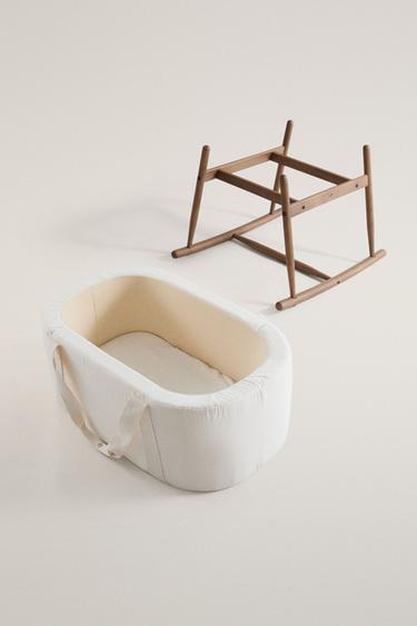 BEECH WOOD BABY MOSES BASKET | CHARLIE CRANE — Brown 2