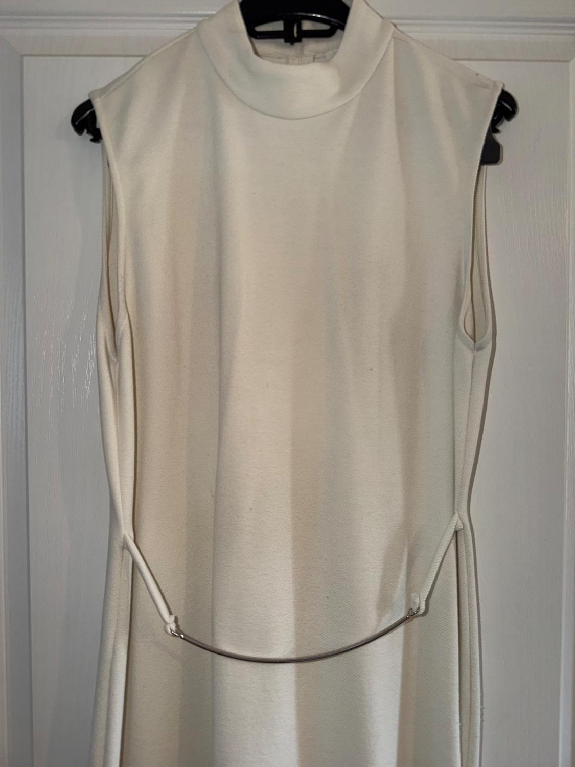 MIDI DRESS WITH BELT - Image 3