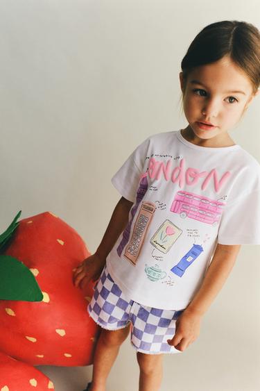 CAMISETA ESTAMPADO CIUDADES - Blanco de Zara