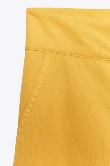 LIMITED EDITION CARGO TROUSERS - Mustard by Zara - Image 6