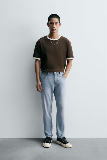 JEANS SLIM FIT - Azul cielo de Zara - Imagen 0