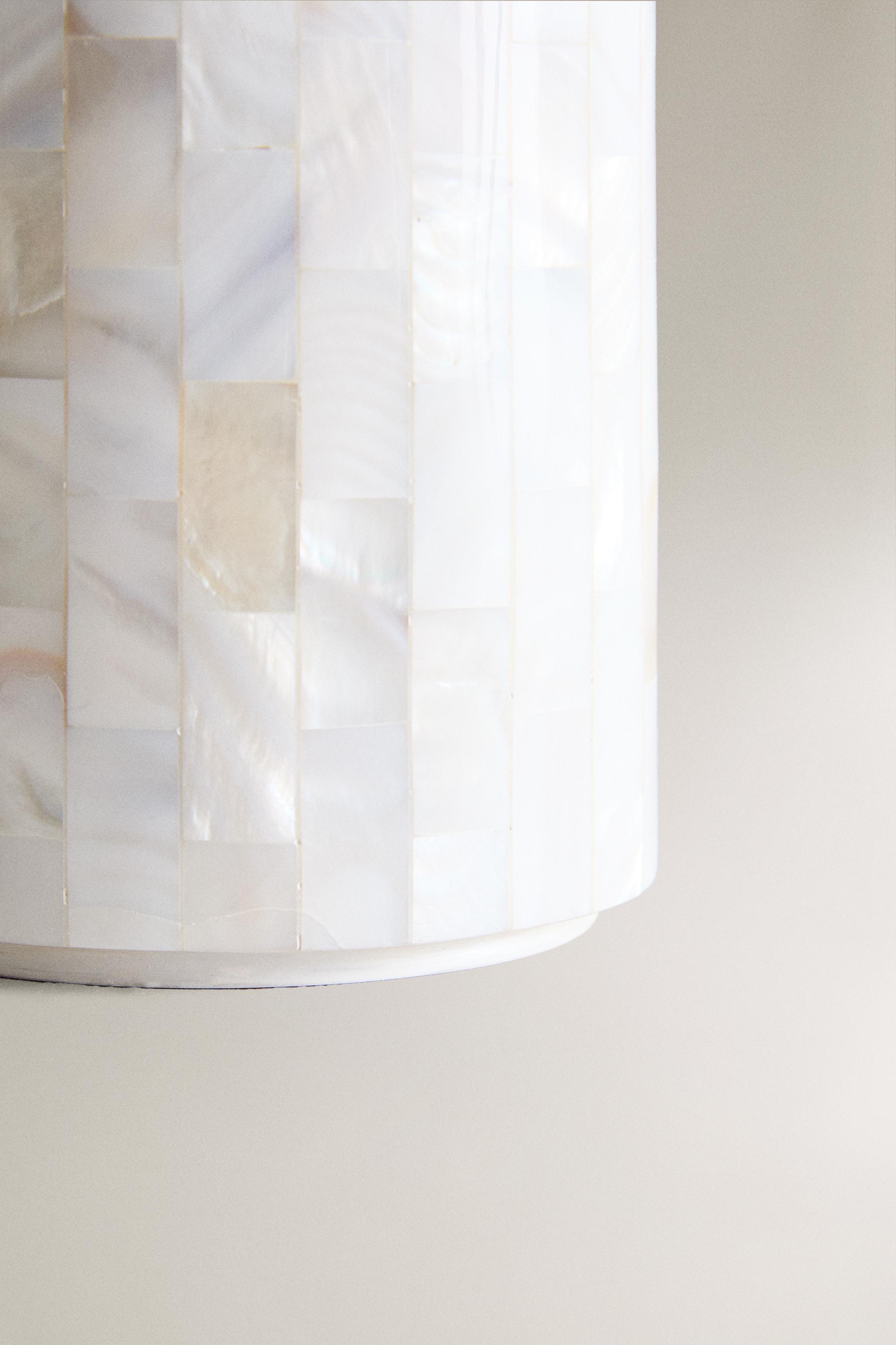 MOTHER-OF-PEARL TOOTHBRUSH HOLDER