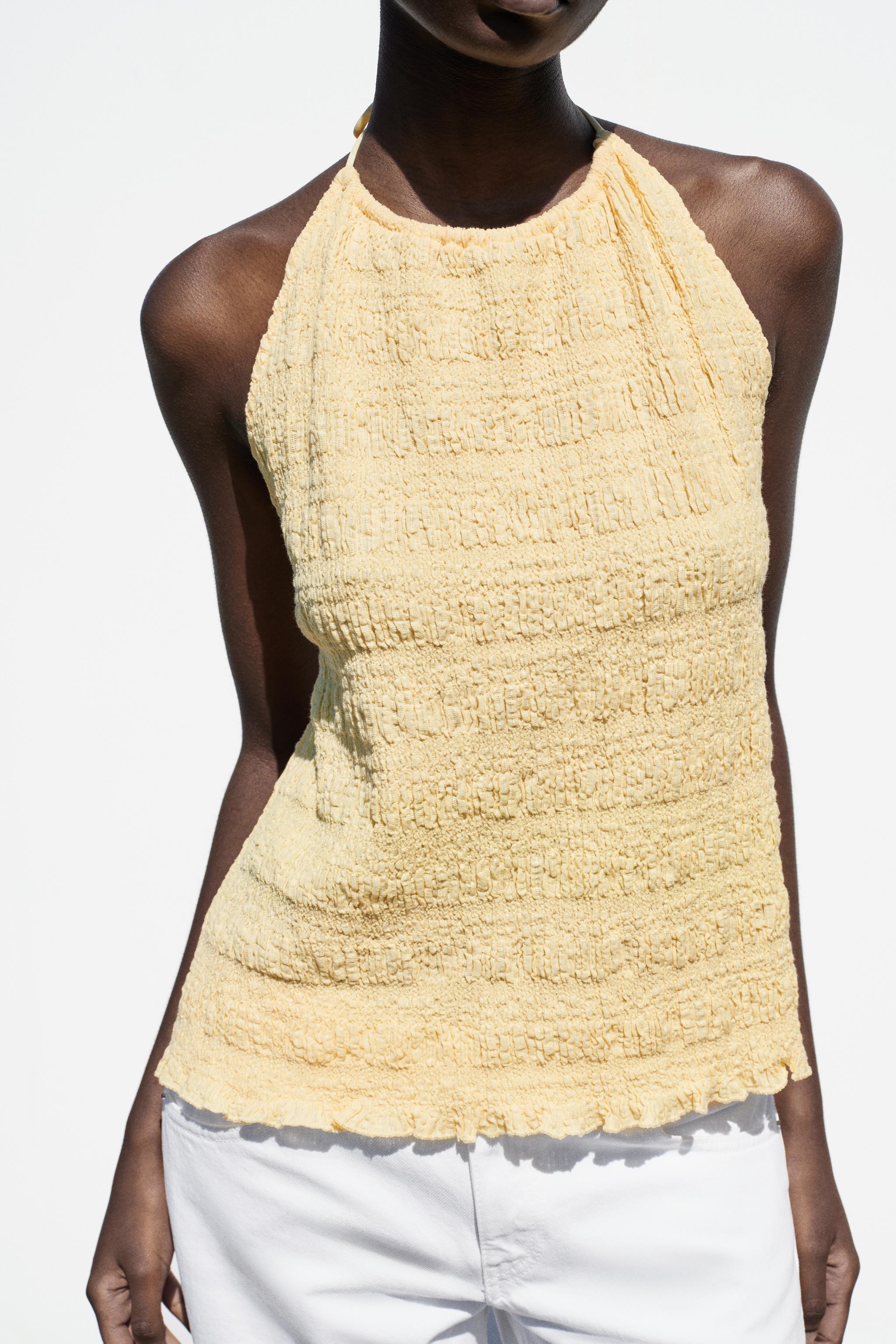 OPEN-BACK HALTER TOP