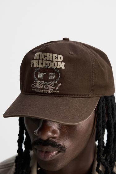 WASHED PRINT CAP - Brown by Zara - Image 2