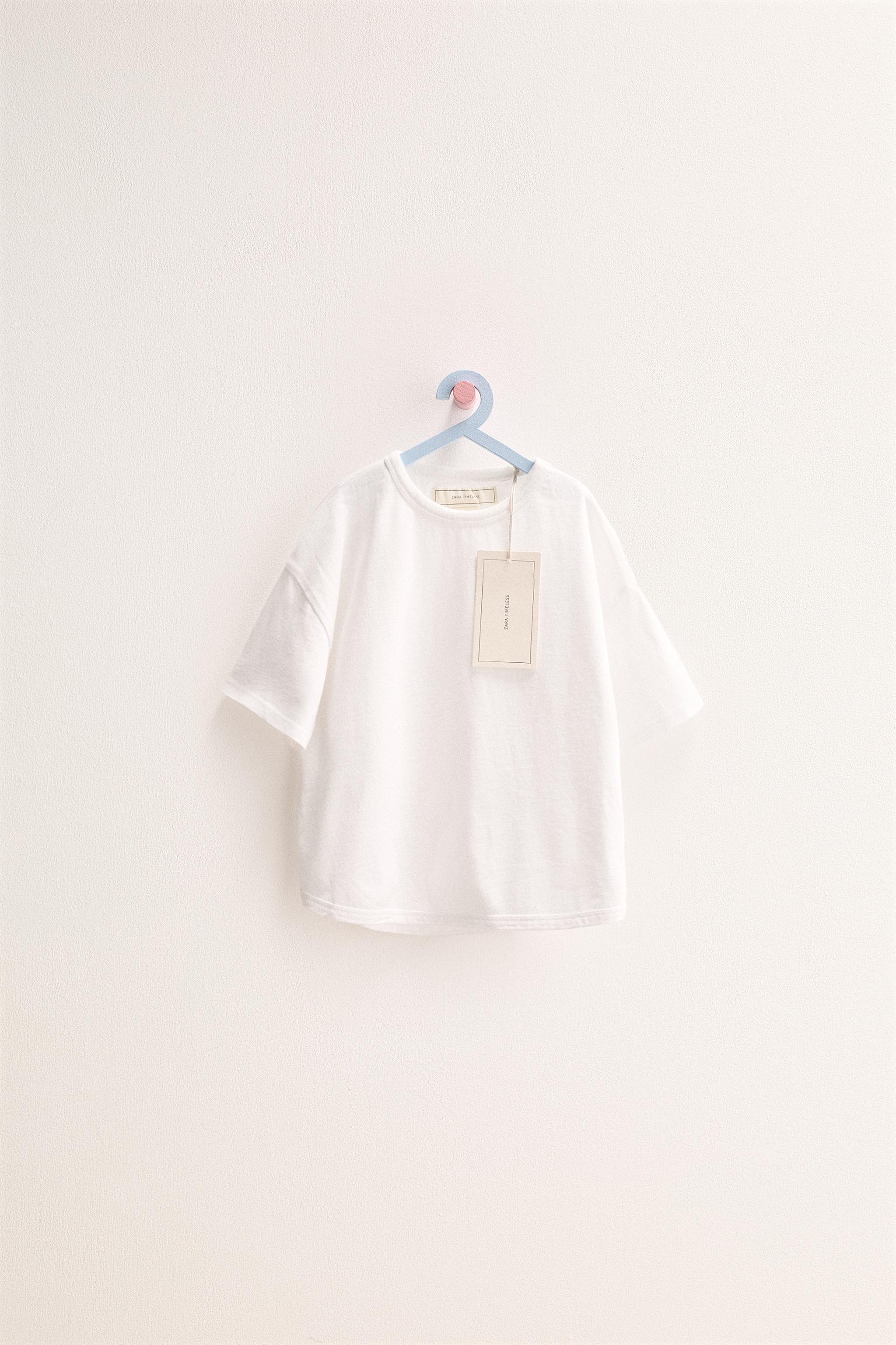 ZARA TIMELESS - T-SHIRT EN COTON UNI