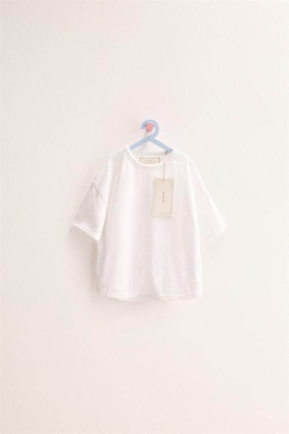 ZARA TIMELESS - CAMISETA LISA ALGODÓN - Blanco de Zara - Imagen 0
